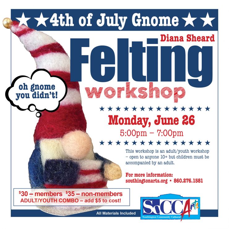 SoCCA Felting Workshop SocialMediaGraphic2023 4th gnome1080x1080.jpg